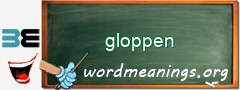 WordMeaning blackboard for gloppen